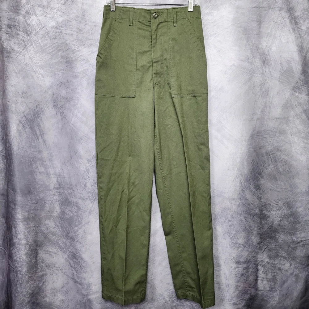 Vintage 70s OG 507 Pants 30x35 (29x33) US Military Utility Fatigue Trousers